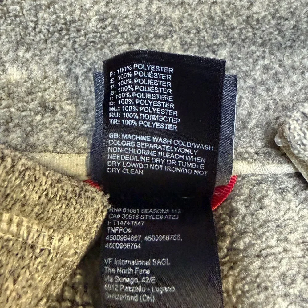 The‎ North Face Men’s Heathered 1/4-Zip Fleece Pullover L Olive EUC